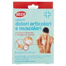 Selex Cerotti per Dolori Articolari e Muscolari 9x14 cm 6 pezzi