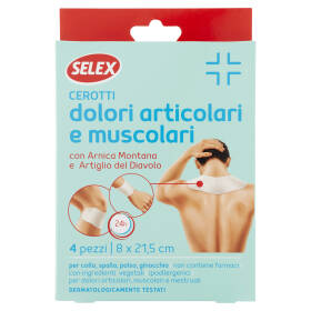 Selex Cerotti per Dolori Articolari e Muscolari 8x21,5 cm 4 pezzi