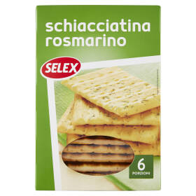Selex Schiacciatina al Rosmarino 6 Porzioni da 37,5 g 225 g