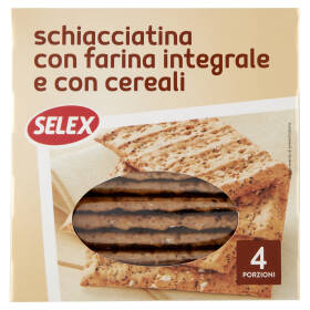 Selex Ricetta Selex Schiacciatina Integrale ai Cereali 4 Porzioni da 36 g 140g ...