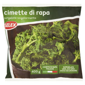 Selex Cimette di Rapa Surgelate Singolarmente 400 g