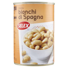 Selex Fagioli Bianchi di Spagna Lessati 400 g