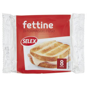 Selex Fettine di Formaggio Fuso 8 Fette 200 g