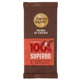Selex Saper di Sapori Cioccolato Fondente Trinitario Cacao 100% Superbo 100 g