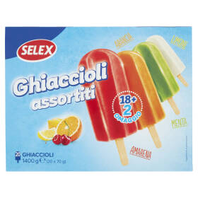 Selex 18+2 Ghiaccioli Assortiti 1,4 kg
