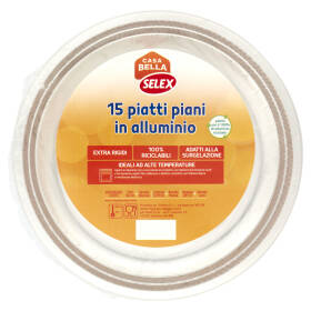 Selex Casa Bella Piatti Piani in Alluminio 15 pezzi