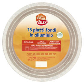 Selex Casa Bella Piatti Fondi in Alluminio 15 pezzi