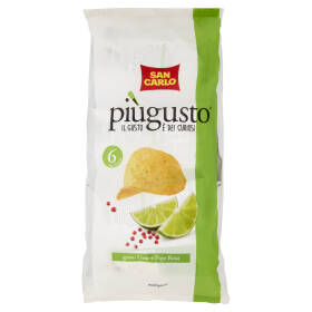 San Carlo piùgusto gusto Lime e Pepe Rosa 6 x 25 g