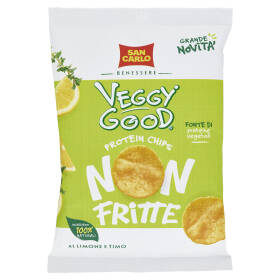 San Carlo Benessere Veggy Good Protein Chips Non Fritte al Limone e Timo 65 g