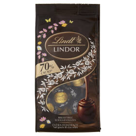 Lindt Lindor Ovetti di cioccolato Pasqua Cioccolato extra fondente 70% 180g