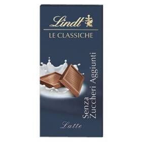 Lindt tavoletta al latte senza zuccheri aggiunti 100 gr