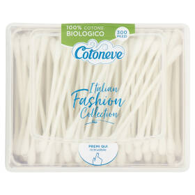 Cotoneve Bastoncini in Carta Biodegradabili e Compostabili 300 pz