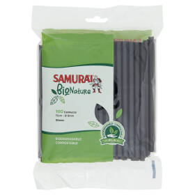Samurài BioNature Cannucce 15cm - Ø 8mm 100 pz