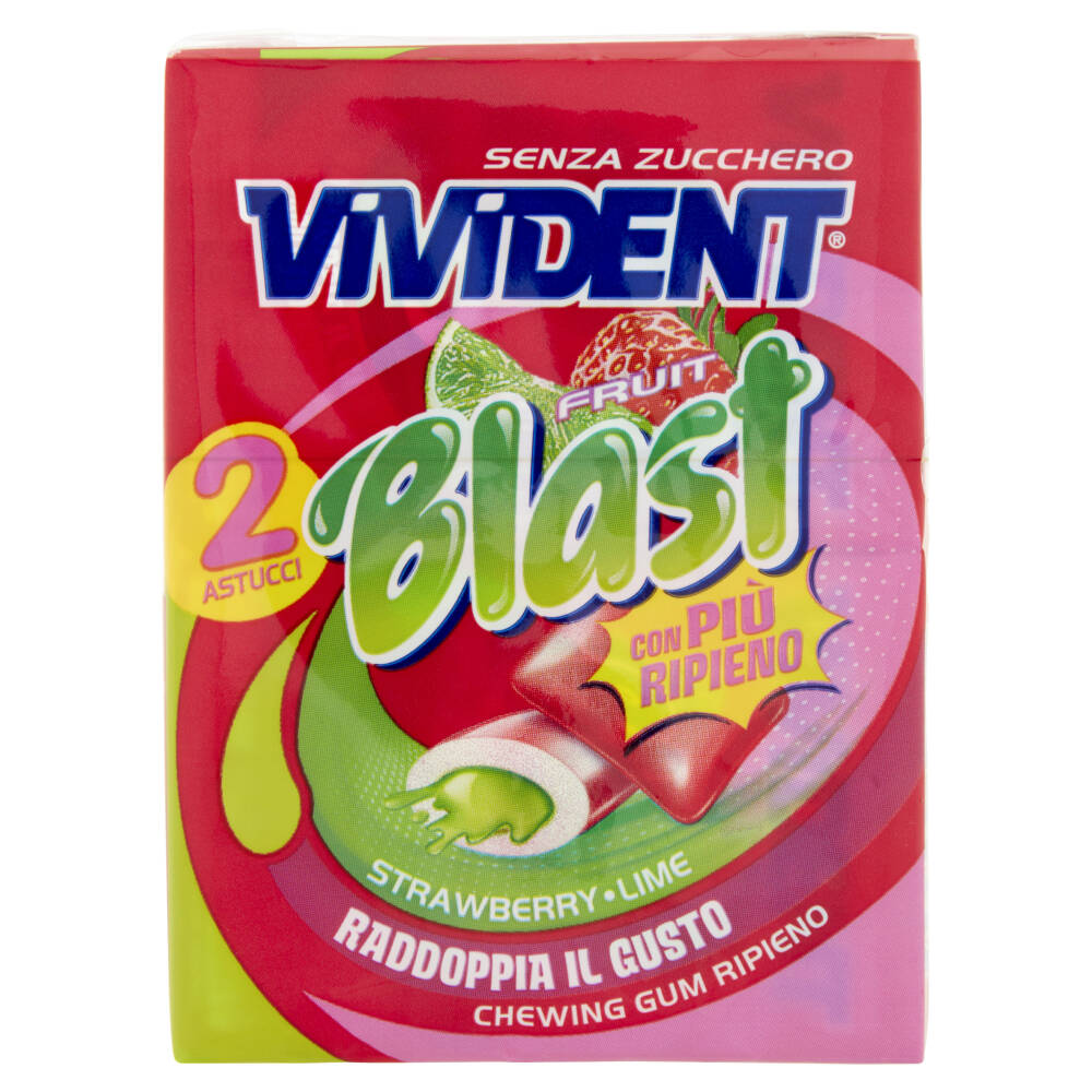 Vivident Fruit Blast Strawberry Lime 2 x 30 g