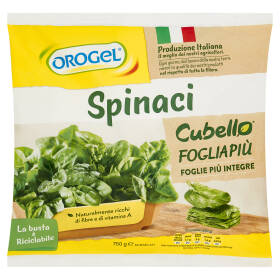 Orogel Cubello Spinaci Foglia Più Surgelati 750 g