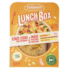 Zerbinati Lunch Box Cous Cous di Mais con Verdure al Profumo di Curcuma 200 g