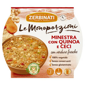 Zerbinati Le Monoporzioni Minestra con Quinoa e Ceci 310 g