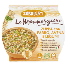 Zerbinati Le Monoporzioni Zuppa con Farro, Avena e Legumi 310 g