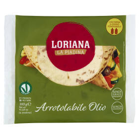 Loriana Arrotolabile Olio 4 piadine 300 g