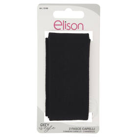 elison City Style Fasce Capelli Classic Black 2 pz