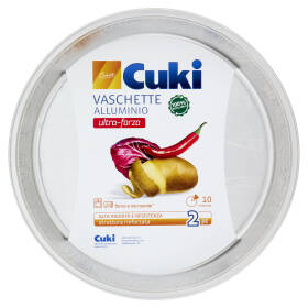 Cuki Cuoce Vaschette Alluminio ultra-forza 10 Porzioni 2 pz