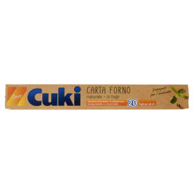 Cuki Cuoce Carta Forno naturale - in fogli 20 fogli 33x38 cm