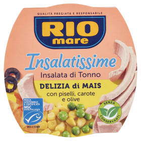 Rio mare Insalatissime Insalata di Tonno Delizia di Mais con piselli, carote e olive 160 g