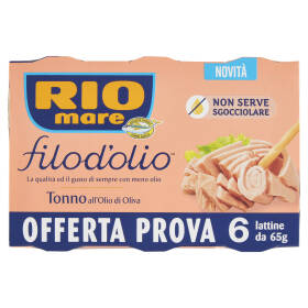 Rio mare filod'olio Tonno all'Olio di Oliva 6 x 65 g