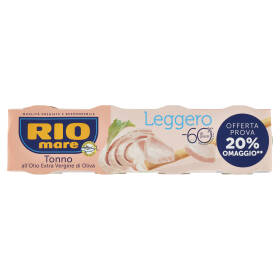 Rio mare Leggero Tonno all'Olio Extra Vergine d'Oliva 4 x 60 g