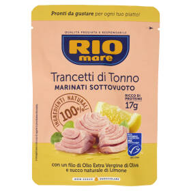 Rio mare Trancetti di Tonno con un filo di Olio Extra Vergine di Oliva e succo di Limone 70 g