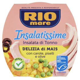 Rio mare Insalatissime Insalata di Tonno Delizia di Mais con carote, piselli e olive 160 g