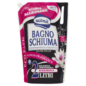 milmil Bagno Schiuma Flower Fragrance Ricarica Universale Ecologica 2 Litri