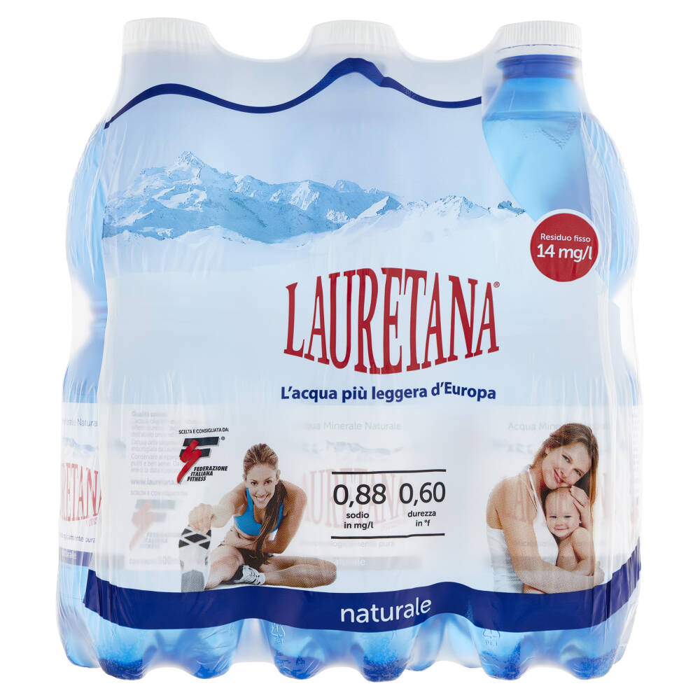 Lauretana Acqua Minerale Naturale 6 x 500 ml