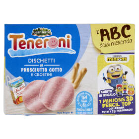 Teneroni Dischetti al Prosciutto Cotto e Crostini 170 g