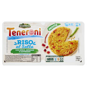 Teneroni Riso al Salto con Speck, Asparagi e Zafferano 2 x 90 g
