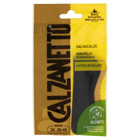 Calzanetto Salvacalze Vera Pelle Scamosciata Misura 36-40