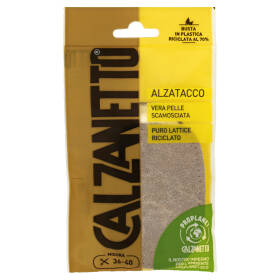 Calzanetto Alzatacco Vera Pelle Scamosciata Misura 36-40