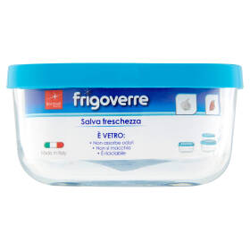 Contenitore ermetico in Vetro Frigoverre quadrato 10x10cm