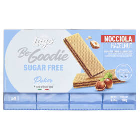 Lago Be-Goodie Sugar Free Poker Nocciola 4 x 45 g