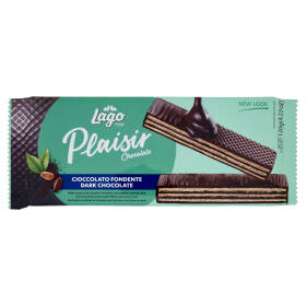 Lago Plaisir Chocolate Cioccolato Fondente Wafer di cioccolato fondente con crema al cacao 120 g