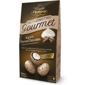Crispo ovetti confettati gourmet panna e cioccolato beige maculati 150 g