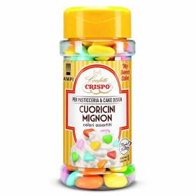 Crispo cuoricini mignon assortiti decorazioni per pasticceria e cake design 85 g