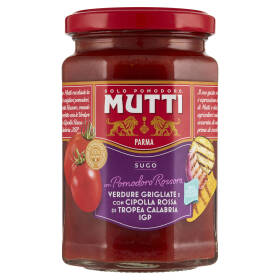 Mutti Sugo con Pomodoro Rossoro, Verdure Grigliate e con Cipolla Rossa di Tropea Calabria IGP 280 g
