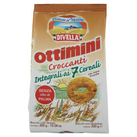 Divella Fantasie del Mattino Ottimini Croccanti Integrali ai 7 Cereali 300 g