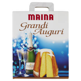 Maina Grandi Auguri Gran Pandoro 700 g - Gancia Grand Reale 75 cl