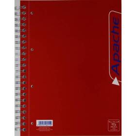 Blocco a4 spiralato apache da 140 fogli, quadretti 5m