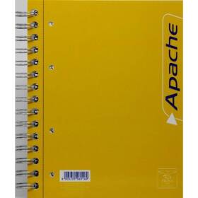 Blocco a5 spiralato apache da 140 fogli, quadretti 5m