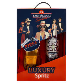 Sant'Orsola Aperitime Luxury Spritz Prosecco DOC Extra Dry Millesimato 75 cl, 25 Aperitivo 70 cl