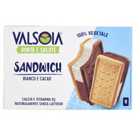 Valsoia Bontà e Salute Sandwich Bianco e Cacao 8 x 40 g