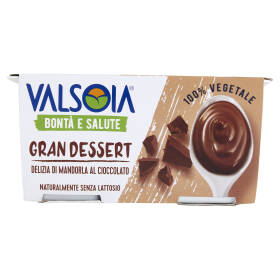 Valsoia Bontà e Salute Gran Dessert Delizia di Mandorla al Cioccolato 2 x 115 g